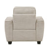 Zoya Accent Chair | Track Arms | Foam Fill Box Cushions | Taupe Chenille