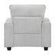 Rahi Accent Chair | Track Arms | Foam Seat | Stone Gray Chenille | Black
