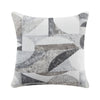 Loi Loveseat w 2 Pillows | Flared Arms | Dark Gray Chenille | Black 63"