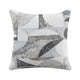Loi Loveseat w 2 Pillows | Flared Arms | Dark Gray Chenille | Black 63"