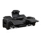 Fiya Power Double Reclining LED Sofa | USB Ports | Black Faux Leather