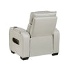 Fiya Power Reclining LED Chair | USB and Cup Holders | Taupe Faux Leather