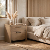 Light brown, Antique Nickel