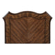 Gony Nightstand | 2 Drawers | Traditional Carving | Gold Accents | Dark Brown
