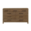 Masi Wide Dresser | 9 Drawers | Antique Handles | Transitional Style | Brown