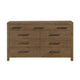 Masi Wide Dresser | 9 Drawers | Antique Handles | Transitional Style | Brown