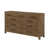 Masi Wide Dresser | 9 Drawers | Antique Handles | Transitional Style | Brown