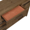 Masi Wide Dresser | 9 Drawers | Antique Handles | Transitional Style | Brown
