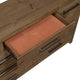 Masi Wide Dresser | 9 Drawers | Antique Handles | Transitional Style | Brown