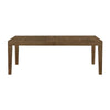 Masi Dining Table | Self Storing Extension Leaf |  Brown Wood 84-102"