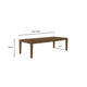 Masi Dining Table | Self Storing Extension Leaf |  Brown Wood 84-102"