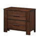 King Bedroom Set, Brown, 5pc w 2 Nightstands, Dresser, Mirror