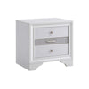 King Bedroom Set, White, 5pc w 2 Nightstands, Dresser, Mirror