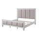 King Bedroom Set, Gray White, 5pc w 2 Nightstands, Dresser, Chest