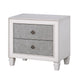 King Bedroom Set, Gray White, 5pc w 2 Nightstands, Dresser, Chest