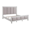 King Bedroom Set, Gray White, 5pc w 2 Nightstands, Dresser, Chest