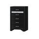Queen Bedroom Set, Black Gray, 5pc w 2 Nightstands, Dresser, Chest