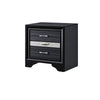 Queen Bedroom Set, Black Gray, 4pc w Nightstand, Dresser, Chest