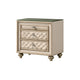 Queen Bedroom Set, Upholstered Design, Beige Brown, 3pc w 2 Nightstands