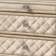Queen Bedroom Set, Upholstered Design, Beige Brown, 3pc w 2 Nightstands