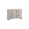Queen Bedroom Set, Antique White Zinc, 5pc w 2 Nightstands, Dresser