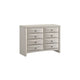 Queen Bedroom Set, Antique White Zinc, 5pc w 2 Nightstands, Dresser
