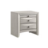 Queen Bedroom Set, Storage, Antique White Zinc, 2pc w Nightstand