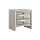 Queen Bedroom Set, Storage, Antique White Zinc, 2pc w Nightstand