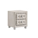 Full Bedroom Set, Upholstered Storage Design, Beige, 3pc w NS, Dresser