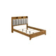 King Bedroom Set, Light Aspen Brown, 5pc w 2 NS, Dresser and Chest