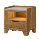 King Bedroom Set, Light Aspen Brown, 5pc w 2 NS, Dresser, Mirror