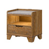 King Bedroom Set, Light Aspen Brown Gray, 2pc w Nightstand