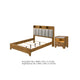 King Bedroom Set, Light Aspen Brown Gray, 2pc w Nightstand