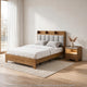 King Bedroom Set, Light Aspen Brown Gray, 2pc w Nightstand