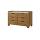 Queen Bedroom Set, Light Aspen Brown Gray, 5pc w 2 Nightstands, Chest