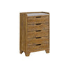 Queen Bedroom Set, Light Aspen Brown Gray, 5pc w 2 Nightstands, Chest