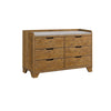 Queen Bedroom Set, Light Aspen Brown Gray, 4pc w 2 Nightstands, Dresser