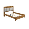 Queen Bedroom Set, Light Aspen Brown Gray, 4pc w Nightstand, Dresser