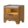 Queen Bedroom Set, Light Aspen Brown Gray, 3pc w 2 Nightstands
