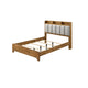Queen Bedroom Set, Light Aspen Brown Gray, 2pc w Nightstand
