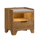 Queen Bedroom Set, Light Aspen Brown Gray, 2pc w Nightstand