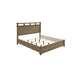 Queen Bedroom Set, Panel Design, Antique Oak Brown, 5pc w 2 Nighstands