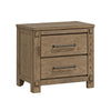 Queen Bedroom Set, Panel Design, Antique Oak Brown, 3pc w 2 NS