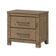Queen Bedroom Set, Panel Design, Antique Oak Brown, 3pc w 2 NS