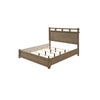 Queen Bedroom Set, Panel Design, Antique Oak Brown, 2pc w NS