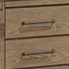 Queen Bedroom Set, Panel Design, Antique Oak Brown, 2pc w NS