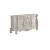 King Bedroom Set, Gray White, 4pc w 2 Nightstands, Dresser