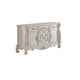 King Bedroom Set, Gray White, 4pc w 2 Nightstands, Dresser