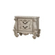 King Bedroom Set | Upholstered Design | Gray White | 3pc w 2 Nightst&s