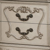 King Bedroom Set | Upholstered Design | Gray White | 3pc w 2 Nightst&s